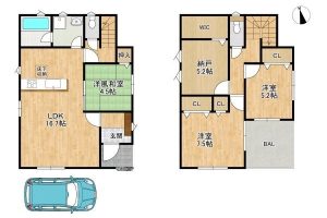 枚方市 上島東町 　新築戸建　第1 　   1号棟