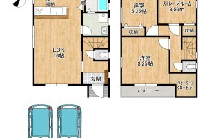 枚方市 茄子作 ２丁目　新築 戸建  １号棟